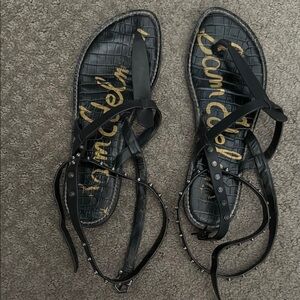 Sam Edelman Black Gladiator Sandals